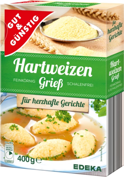 G&G Hartweizen-Grieß 500g – GPI - German Products Ireland